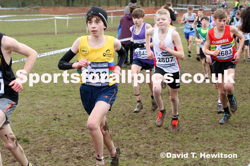 Boys under-13s, 2020 British Athletics Inter Counties Cross Country Champs., Prestwold Hall, Loughborough. Photo: David T. Hewitson/Sports for All Pics